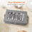 2X Silverware Box,Flatware Organizer with Zipper Lid, 5 Compartment Cutlery Case with Adjustable Divider and Handle 6