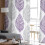 Sheer Curtains Grey Purple Olive Leaf Design 52x108 Inch 4