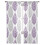 Sheer Curtains Grey Purple Olive Leaf Design 52x108 Inch 7
