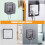 ULTNICE Waterproof Outlet Cover PVC Black 3 pcs 3