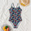 Women's Vintage One Piece Swimsuit Ruched 5