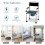 Folding Height-Adjustable Commode Chair with Bucket 440 lbs 7