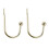 Brass Curtain Holdbacks Wall-Mounted Metal 2 Pack 1