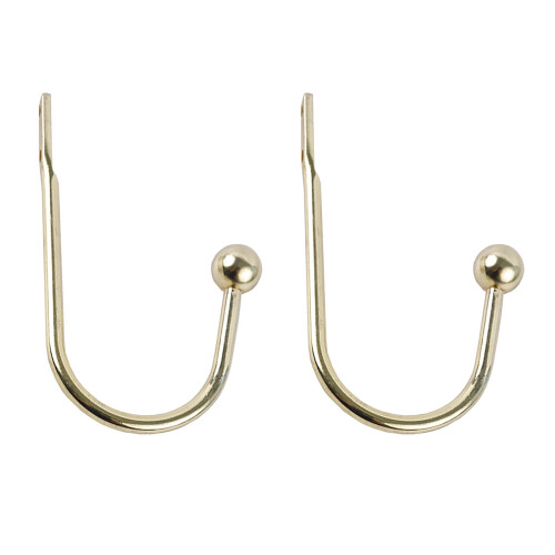 Brass Curtain Holdbacks Wall-Mounted Metal 2 Pack