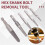Screw Extractor Set,10 Pcs Screw Extractor,1/4inch Hex Shank Broken Screw Extractor,Screw Remover & Extractor Bit Set 7