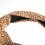 Leopard Headband Top Knot Elastic Caramel 7