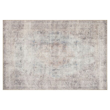 Loren Collection Oriental Area Rug Silver Slate 3 ft 6 in x