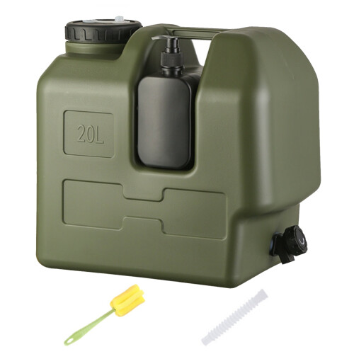 5-Gallon Water Container with Spigot Green