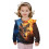 Fire Wolf Girls Ruffled Shoulder Sweatshirt Long Sleeve 1