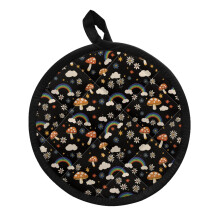Rainbow Mushroom Pot Holders 2-Pack Insulated Hot Pads