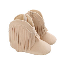 Baby Girls Cowboy Tassel Moccasins Soft Non-Slip Boots