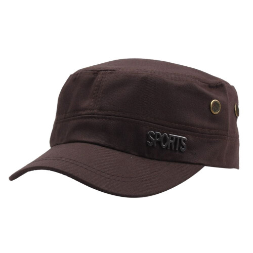 Camouflage Army Hat Cotton Denim Flat Top Unisex