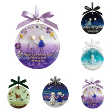 Sea Glass Friendship Ornament Acrylic Christmas Tree