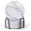 Huhao Marble-Style Absorbent Coasters 4" Set of 6 1