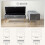 Homcom HOMCOM Storage Ottoman, Chenille Ottoman Storage Box, Grey 3