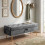 Homcom HOMCOM Storage Ottoman, Chenille Ottoman Storage Box, Grey 9