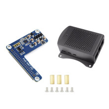 For Raspberry Pi 5 PoE HAT (G)+Case+3007PWM Fan 802.3af/At for Raspberry Pi 5 POE Ethernet Power Supply Expansion Board