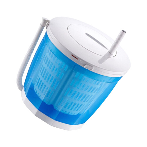 Portable Manual Laundry Washer with Hand Crank for Camping