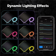 Tuya WiFi LED Mouse Pad RGBLED Colorful Lighting Office Desk Gaming Atmosphere Mouse Pad for Gaming PC Computer
