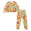 Women's Floral Print Drawstring Pajama Set Long Sleeve 1