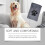 Microfiber Dog Towel Soft Absorbent Embroidered Paw Gray 1