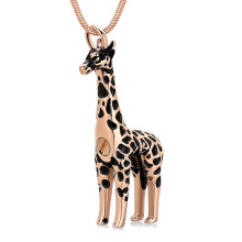 Giraffe Pendant Necklace Stainless Steel Ashes Keepsake