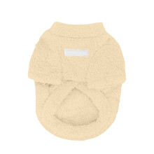 Dog Cat Sweater Warm Fleece Jumpsuit Khaki L
