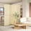 Homcom HOMCOM Freestanding Room Divider 4 Panel Folding Natural, 180 x 180cm 2
