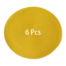 ACDANC placemats set of 6 soft PP woven dirt-resistant