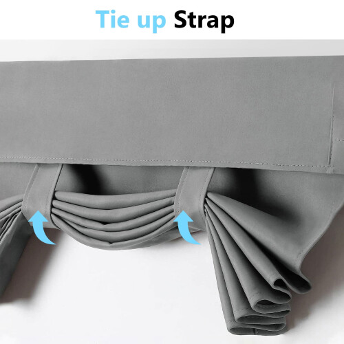Grey Drapes Elegant 26 x 68 Inch 2