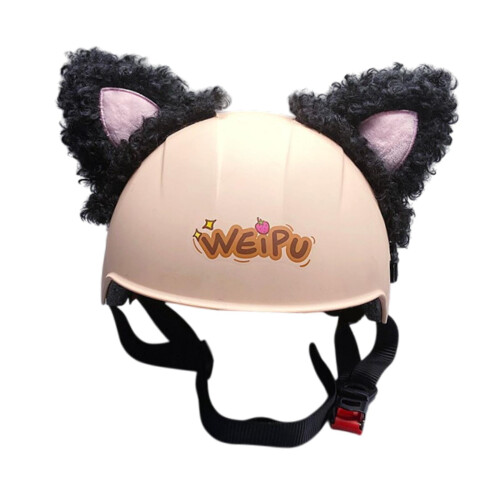 Cat Ear Helmet Accessories Black Cartoon Decorations 1