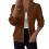 Women's Cable Knit Hoodie Solid Color Zip-Up Long Sleeve 1