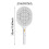 Electric Fly Swatter Mesh Racquet White USB Rechargeable 3