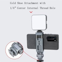 Smartphone Clamp with Cold Shoe Attachment 360Horizontal & Vertical Shot 180Tilt Shot 360Swivel for Video Shooting