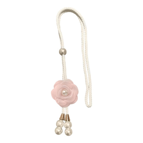 Camellia Pearl Curtain Tiebacks Adjustable Braided Rope 2 1