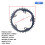 Coroa Substituta de 130BCD 46T com Dentes Positivos e Negativos, Adequada para Bicicletas Elétricas com Motor Central 6