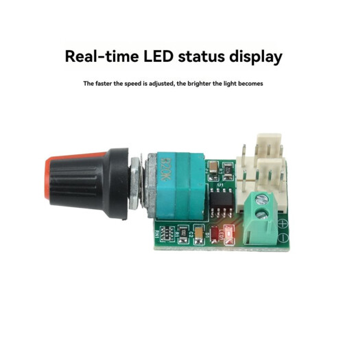 2PCS  12-24V 1.5A PWM Motor Speed Controller Module Adjustable Speed Regulator Control Board  for  Motor 1