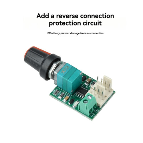 2PCS  12-24V 1.5A PWM Motor Speed Controller Module Adjustable Speed Regulator Control Board  for  Motor