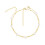 Gold Ankle Bracelets for Women Waterproof Cuban Link Stack 2