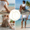 Gold Ankle Bracelets for Women Waterproof Cuban Link Stack 5