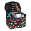 Christmas Hat Pattern Portable Makeup Brush Bag 8.86 x 6.5 1
