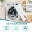 4pc Replacement Microfiber Covers for  Window Cleaner M & Window Frame Cleaner L, Washable ,for Glass, Mirrors 4