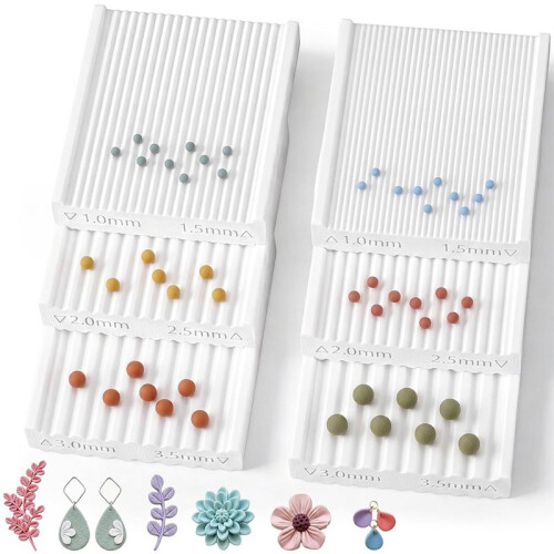 Polymer Clay Bead Roller - Create Perfect Beads in 6 Sizes with Ease and Efficiency 2