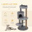 104 cm Cat Tree, Cat Condo Tree Tower, Cat Activity Centre with Scratching Posts, Plush Perches, Hanging Ball - Grey 6