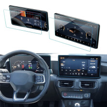 Autoschermbeschermer 13,2 Inch Navigatie + 12,4 Inch Dashboard voor  Mustang EcoBoost/ 2024 2025 (Dubbel Afzonderlijk Scherm)