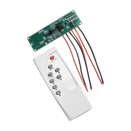 3.2V 3.7V Solar Lamp Circuit Board Controller Board Human Body  Induction Timing Light Control with Remote Control 1