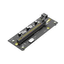 NVME to PCIE4.0 GPU Riser Card with ATX 24Pin Power Supply for M.2 NVME to PCIEX16 Extender SFF8611 to SFF-8612 6PIN
