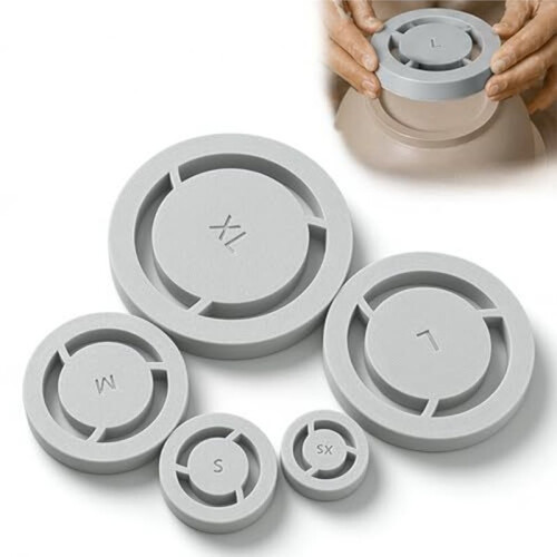 Pottery Foot Ring Tool for Accurate Clay Base Alignment Ideal for Wheel Throwing & Trimming 2