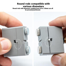 0.4-1.0mm Round Bar Vertical Center Driller Precise Positioning with Replaceable Drill Sleeve for Model Building Tool