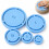 Pottery Foot  Tool Set, 5 Sizes for Bowls, Mugs and Clay Projects () Five Graduated Pottery Base 2